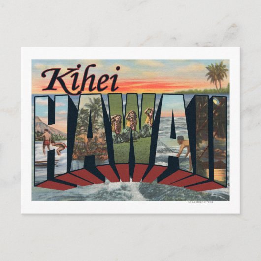 Kihei, HawaiiLarge Letter ScenesKihei, HI ポストカード (正面)