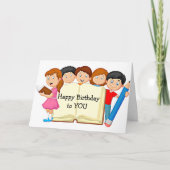 KIIDSすべての同意Uはハッピーバースデー車を持つべきである カード (正面)