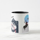 KIITOSサンタフィンランドのLapphundはスタイルをマグ選びます マグカップ (中央)