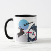 KIITOSサンタフィンランドのLapphundはスタイルをマグ選びます マグカップ (左)