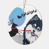 KIITOS SANTA – フィンランドのラプンド磁器オーナメント セラミックオーナメント (左)