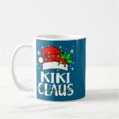 Kiki Claus Christmas Lights Pajama Family Matching コーヒーマグカップ (左)