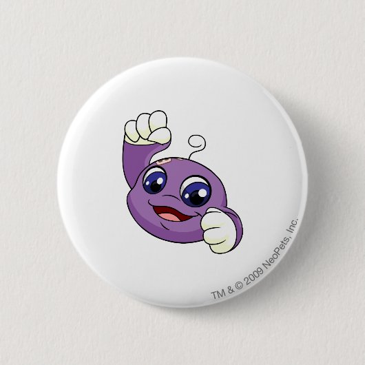 Kikoの紫色 缶バッジ (正面)