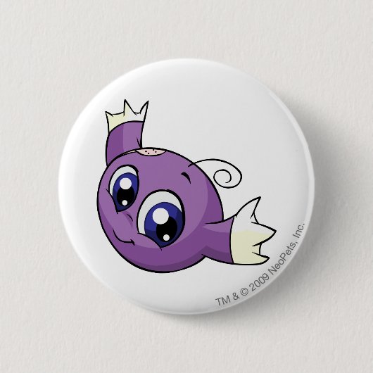 Kikoの紫色 缶バッジ (正面)