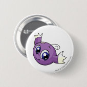 Kikoの紫色 缶バッジ (正面&裏面)