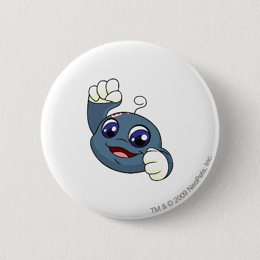 Kikoの青 缶バッジ (正面)