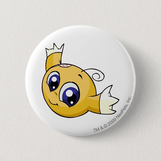 Kikoの黄色 缶バッジ (正面)