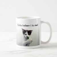 Kikoのlolcatのマグは"beleev Iのizの巻き枠に得ました"