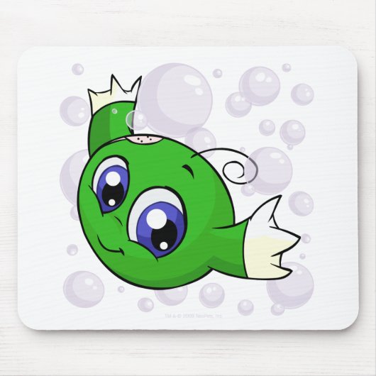 Kiko湖を通ってswishing緑のKiko マウスパッド (正面)