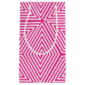 kikou (Turtle shell) [pink] - Japanese Pattern スモールペーパーバッグ (正面)