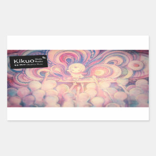 Kikuo Music Radio / Hoshi-kun DJ Sticker 長方形シール