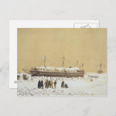 Kilの前の氷の中に浮遊電池ラトナンテ ポストカード (正面/裏面)