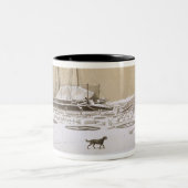 Kil-BourounのLa Flecheは「NOからの氷によって、侵入しました ツートーンマグカップ (中央)