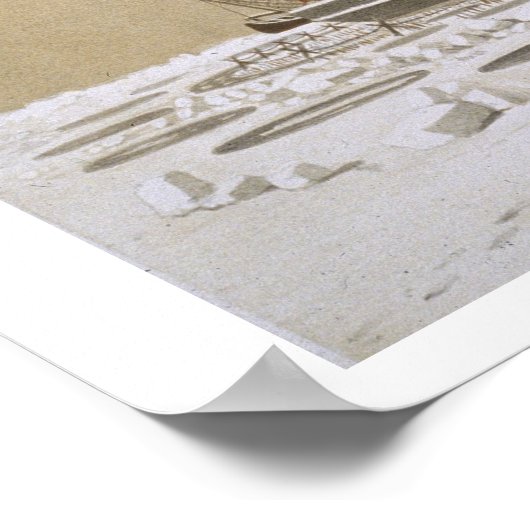 Kil-BourounのLa Flecheは、'Nosから氷に侵入した ポスター (角)