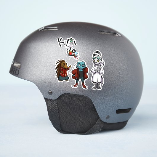 KiLA iLO メイン3+ロゴステッカーシート シール (ヘルメット側面)