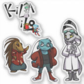 KiLA iLO メイン3+ロゴステッカーシート シール (正面)