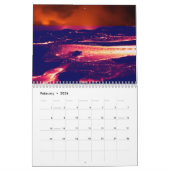 Kilaueaの火山、ハワイ カレンダー (2月 2026)