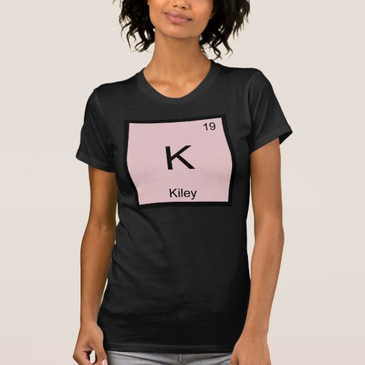 Kiley 名前 化学 元素 周期表 tシャツ (正面)