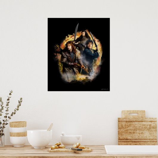 KILI、BILBO BAGGINS™、THORIN OAKENSHIELD™ Art ポスター (キッチン)
