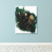 Kili、THORIN OAKENSHIELD™、Fili Graphic キャンバスプリント (インサイチュ (ウッドフロア))