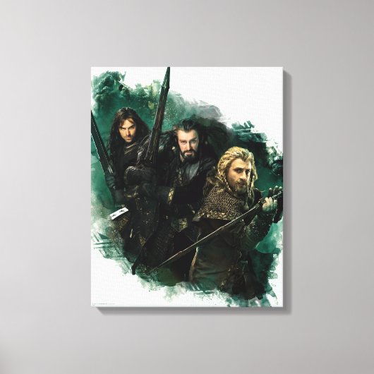 Kili、THORIN OAKENSHIELD™、Fili Graphic キャンバスプリント (正面)