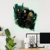 Kili、THORIN OAKENSHIELD™、Fili Graphic ポスター (ホームオフィス)