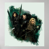 Kili、THORIN OAKENSHIELD™、Fili Graphic ポスター (正面)