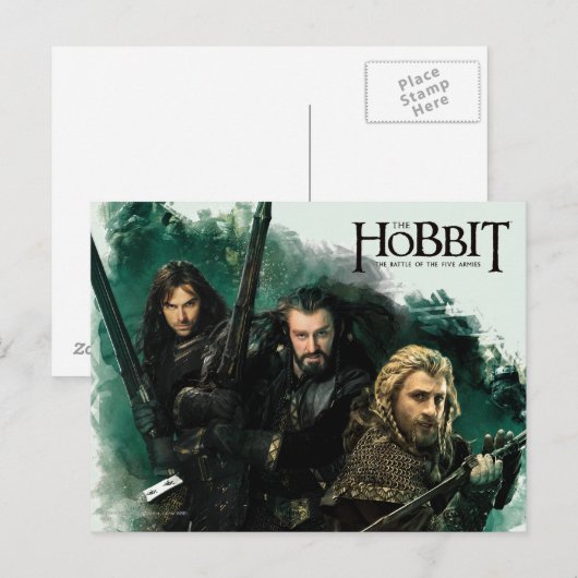 Kili、THORIN OAKENSHIELD™、Fili Graphic ポストカード (正面/裏面)