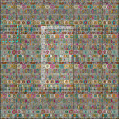 kilimのpembe ファブリック (タイル)