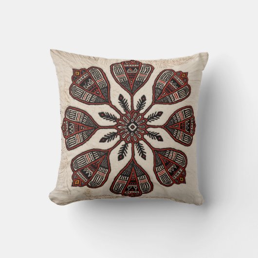 Kilim Mandala Pillows：職人技伝統的術 クッション (正面)