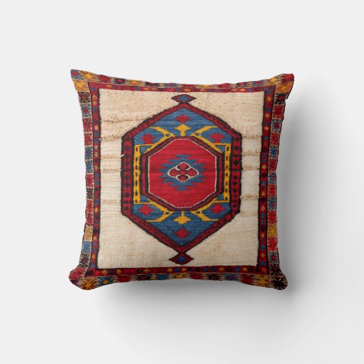 Kilim Pillows：自宅のための手作りの宝物 クッション (正面)