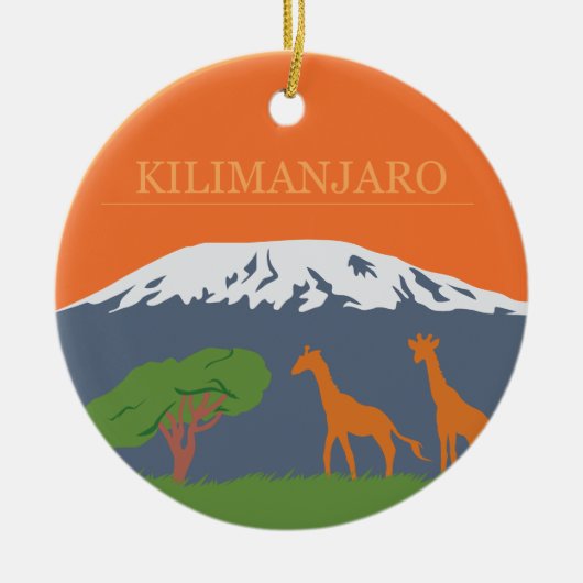 Kilimanjaro セラミックオーナメント (正面)