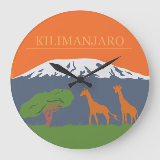 Kilimanjaro ラージ壁時計 (正面)