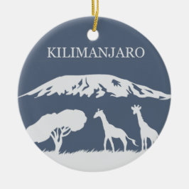 Kilimanjaro (青い) セラミックオーナメント