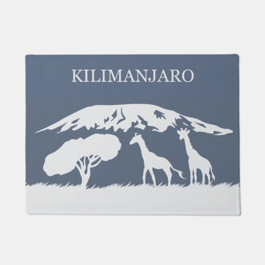 Kilimanjaro (青い) ドアマット (正面)