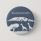 Kilimanjaro (青い) 缶バッジ (正面)