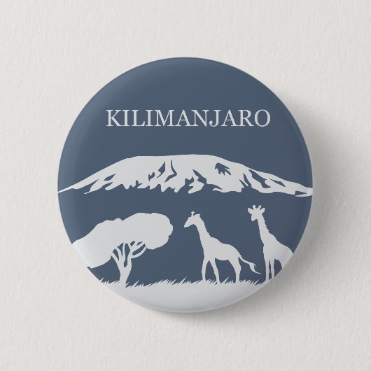 Kilimanjaro (青い) 缶バッジ (正面)