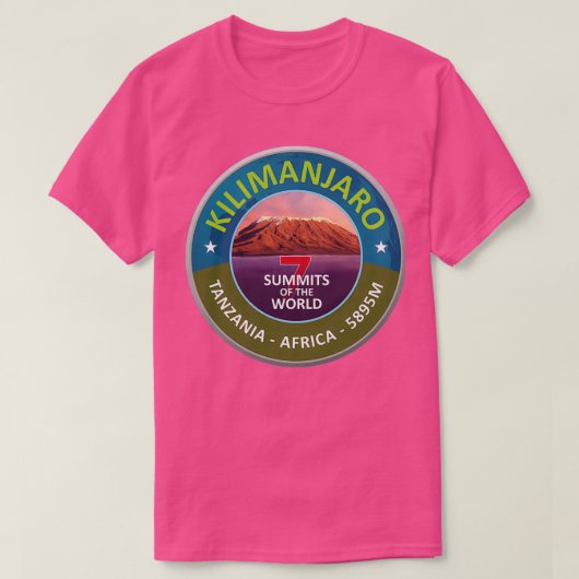 Kilimanjaro 7 summits collection tシャツ (デザイン正面)