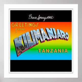 Kilimanjaro Framedからの挨拶 ポスター