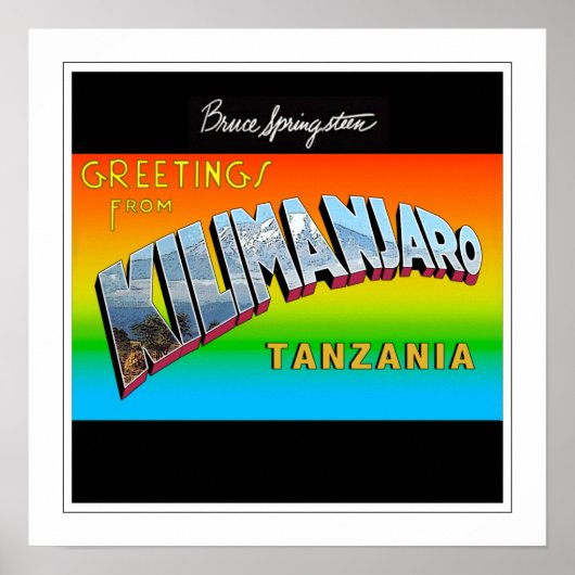 Kilimanjaro Framedからの挨拶 ポスター (正面)