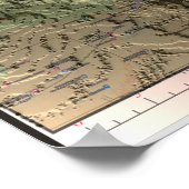 KILIMANJARO MAPプリント、バリューポスター紙（マット） ポスター (角)