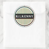 Kilkenny City Pride Emblem – Irish Identity ラウンドシール (バッグ)