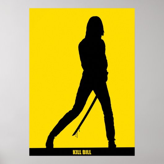 KILL BILLシルエットミニマル ポスター (正面)