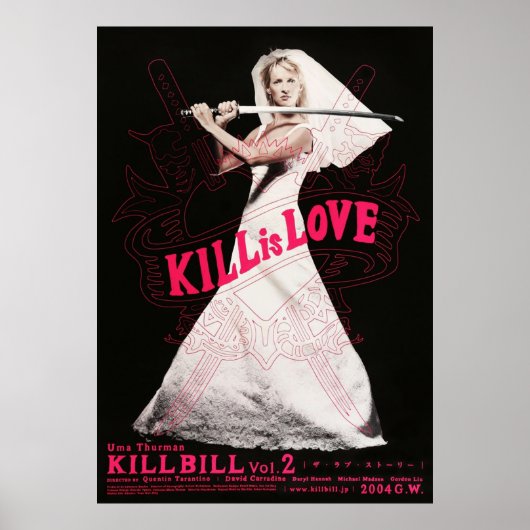 Kill Bill Volume 2ヴィンテージムービー ポスター (正面)