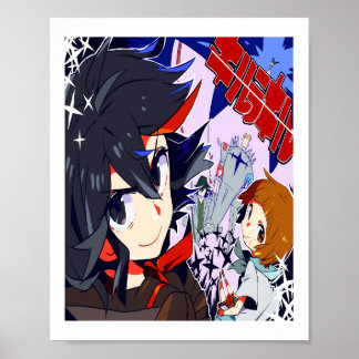 Kill la Kill RyukoとMako Kill la Kill anime g ポスター