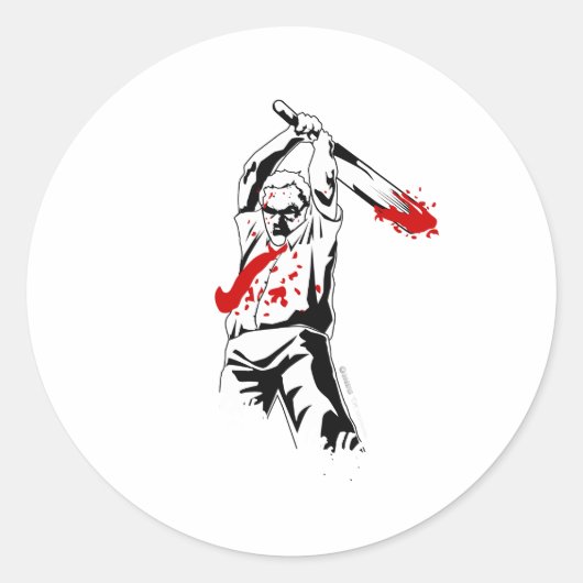 Kill The Zombies - Dead Cricketこうもり ラウンドシール (正面)