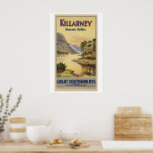 Killarney Heaven's Park Ireland Vintage Travel ポスター (キッチン)
