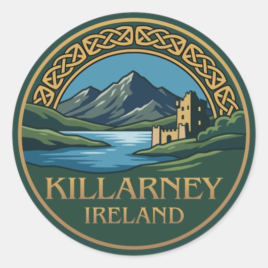 Killarney Ireland ラウンドシール (正面)