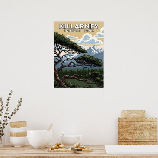 Killarney national park vintage travel ポスター (キッチン)