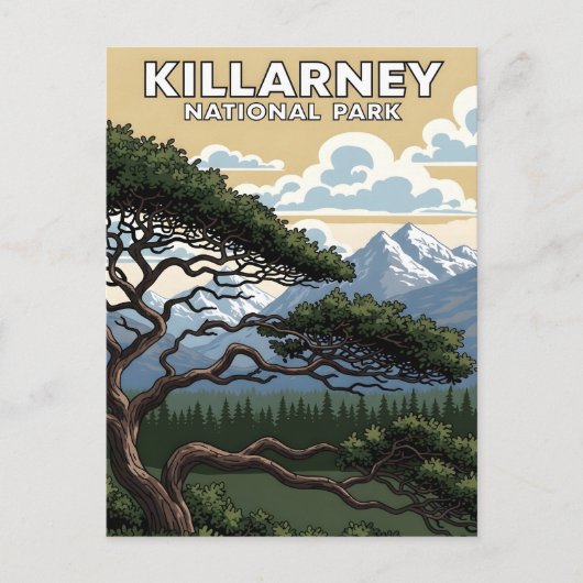 Killarney national park vintage travel ポストカード (正面)